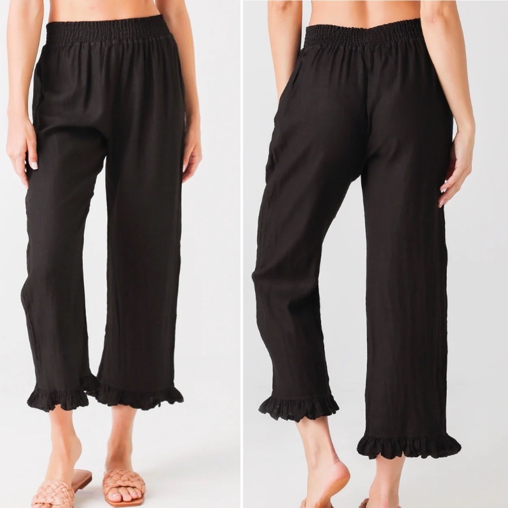 9 SEED
Linen Ruffle Bottom Pant size p/s - Picture 2 of 10